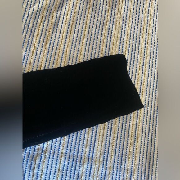 COS Womens Dress Sz 8  Black Velvet Boat Neck Long Sleeve Pockets Minimalist NWT - Picture 8 of 15